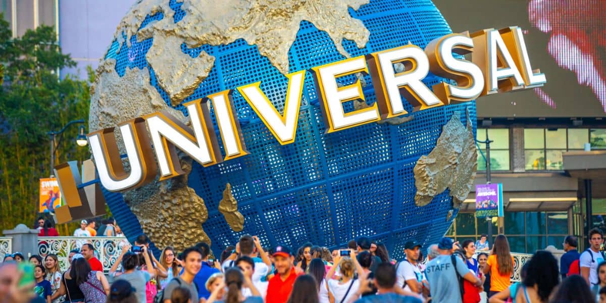 Universal Orlando Resort entrance globe