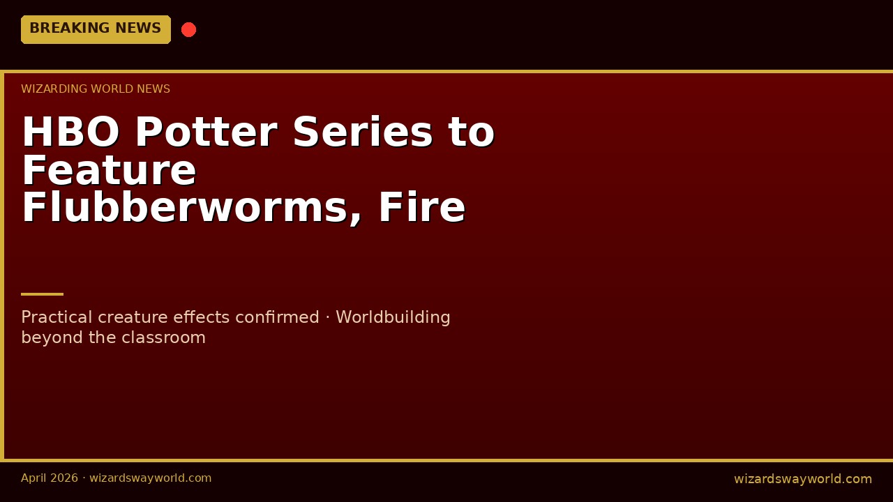 Handcrafted creature animatronic from the HBO Harry Potter production