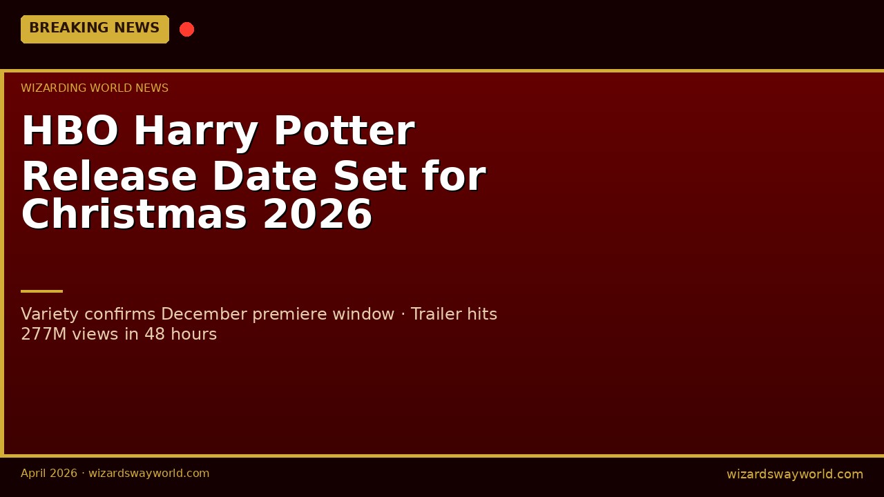 Harry Potter running through Platform 9 3/4 in the HBO series trailer